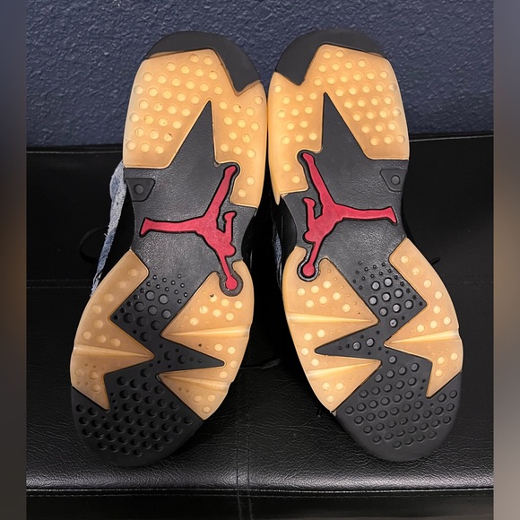 2019 Nike Air Jordan Retro 6 Washed Denim Sz 10.5 Men’s CT5350-401 - Picture 5 of 9